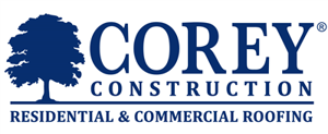 Logo for Corey Construction Roofing Company