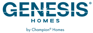 Logo for Genesis® Homes, a Champion® Homes Brand