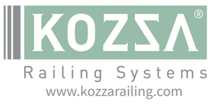 Logo for KOZZA GLASS RAILING SYSTEMS 