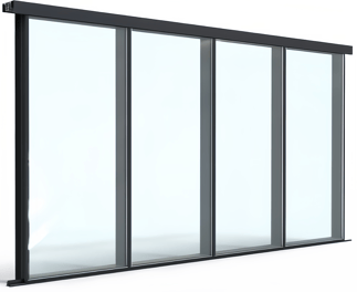 hidden frame window wall