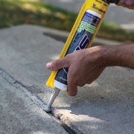 Slab - The Serious Fix for Concrete Cracks. Some concrete repair products are tough but do not stick, while others are flexible but do not last. Slab combines the durability, flexibility, and adhesion you need for lasting concrete crack repairs.