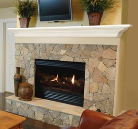 Your Go to Mantel! The Crestwood White MDF Shelf