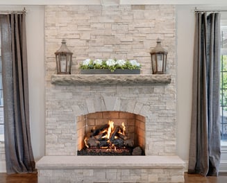 Inspiration Non-Combustible Natural Cut Stone Shelf Mist Finish