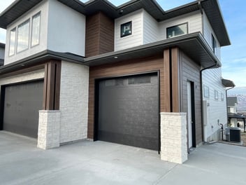 7in 2 Piece Column Wrap and 6in Shadow Line Soffit - Toffee