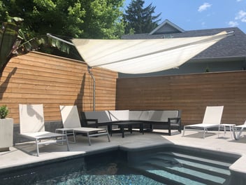 Poolside Defense Shade Sail
