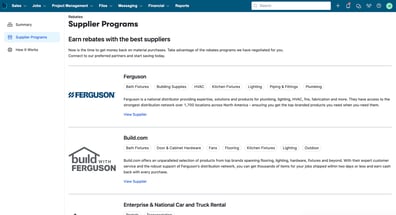 Buildertrend Group Purchasing Dashboard