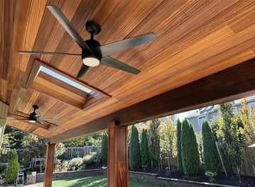 Ambara t&g ceiling stained with ExoShield Natural