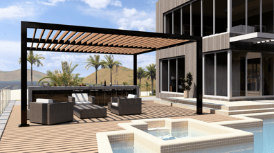 R-BREEZE / Fixed Louvered Pergola