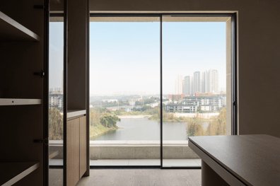 Series minimalist slim sliding door