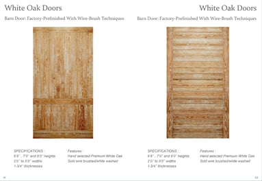 white-washed oak doors