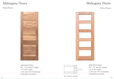 mahogany doors