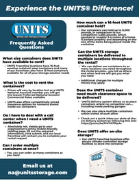 UNITS FAQ Sheet