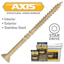 AXIS™ Star Drive Structural Wood Screws