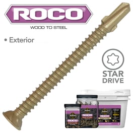 ROCO™ Star Drive Wood to Steel Screws