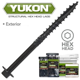 YUKON™ Hex Head Structural Hex Lags