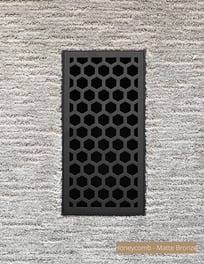 Flush Mount Vent- Honeycomb-Matte Bronze