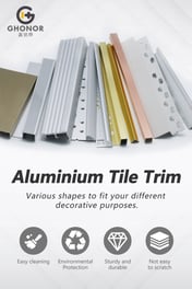 Ghonor Aluminum Tile Trim Profiles