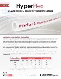 HyperFlex: 5-Layer Oxygen Barrier PE-RT Heating Tube