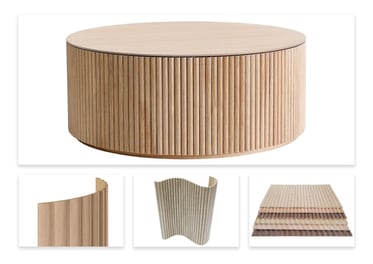 Fluted flexible wall panels
