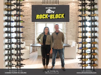 Ultra Wine Racks Floor to Ceiling Series featured on HGTV's Rock the Block