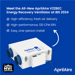 AprilAire V22BEC Energy Recovery Ventilator - Coming Soon!