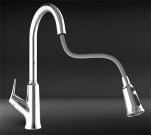 Kitchen pull-down faucet with Filter water mode