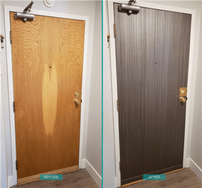Wrapping Doors (before/after) 