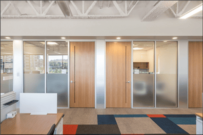 VanAir doors installed in offices