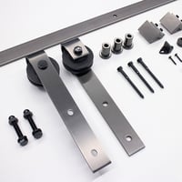 Image for Antique Brass Barn Door Hardware