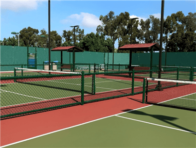 Patented AcoustiFence® Pickleball Court