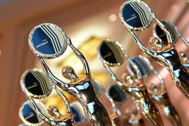 Group of The Nationals trophies