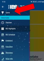 IBS mobile app menu nav