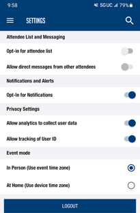 2024 IBS Mobile app Settings screenshot