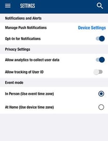 2024 IBS Mobile app Settings screenshot