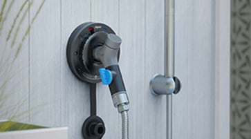 Matte Black Hot+Cold Hydrant