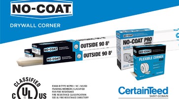 NO-COAT® PRO drywall corner