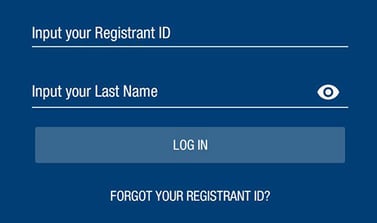 2026 IBS Mobile App log in screen