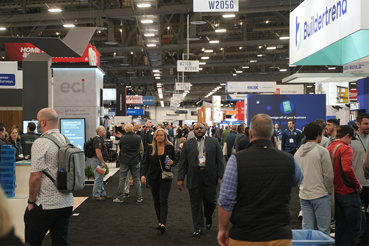 Attendees walk the floor at IBS 2023