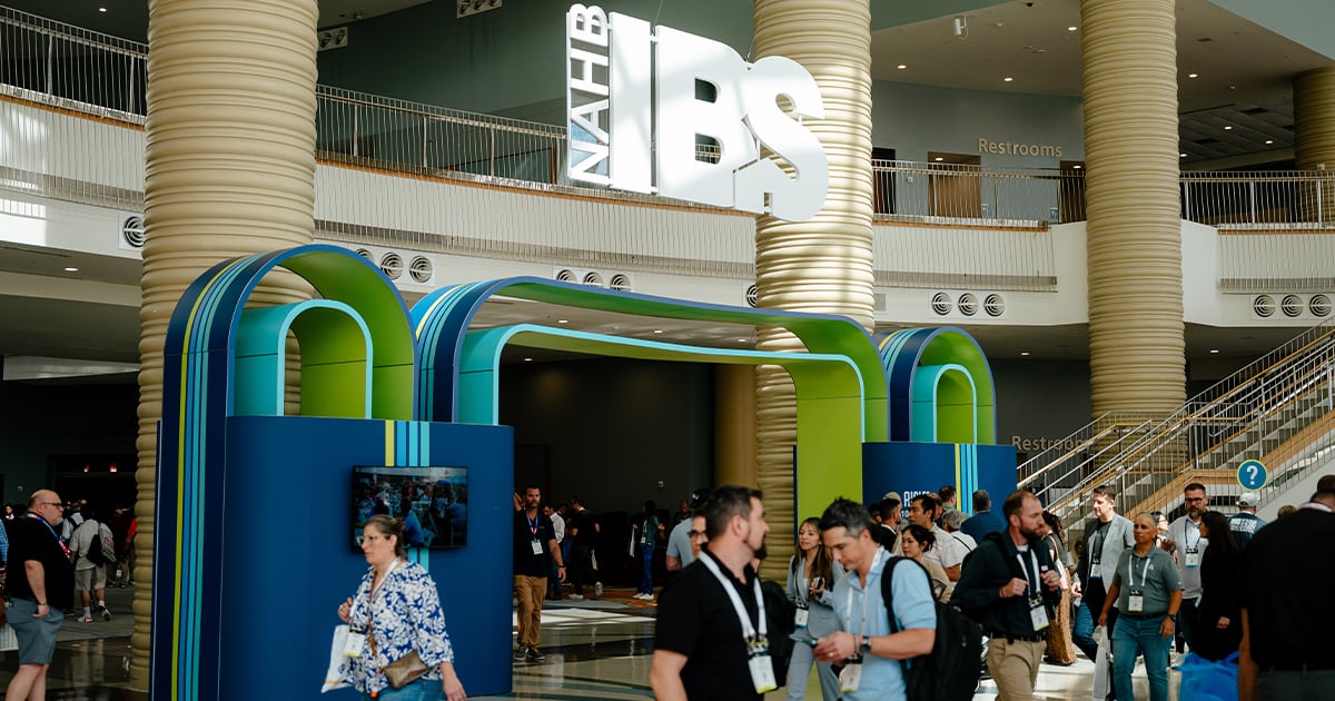 Attendees enter IBS